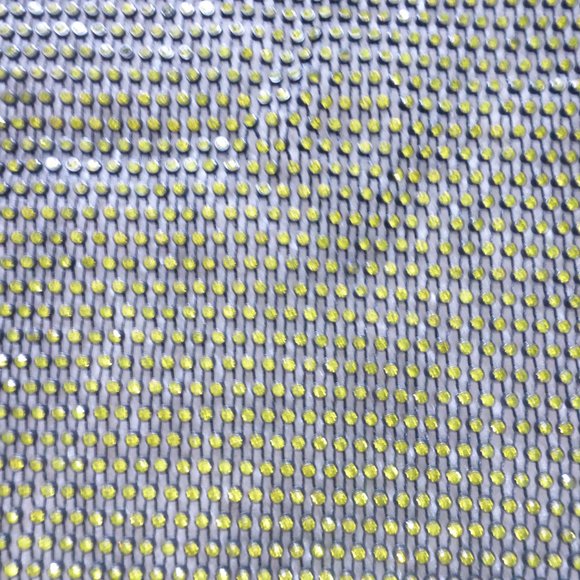 Yellow sparkly rhinestones backless halter crop top - festival ready! - Picture 3 of 10